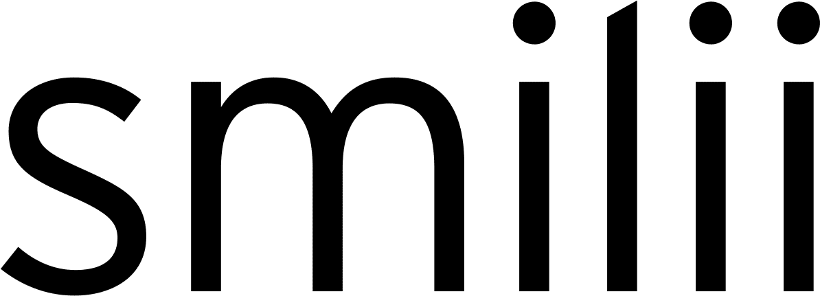 A black logo featuring the word smilli, perfect for affordable web hosting solutions.